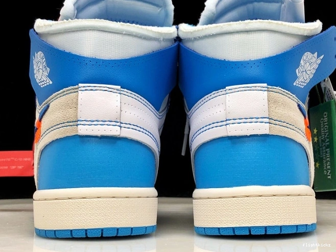 AQ0818-148 Off-White Jordan Powder UNC Blue Air 1 0929